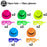 6 12 24 30 Pièces de fournitures de fête néon Chapeaux formels néon phosphorescents à la lumière UV Chapeau fluorescent Décorations de fête à lumière UV pour adultes