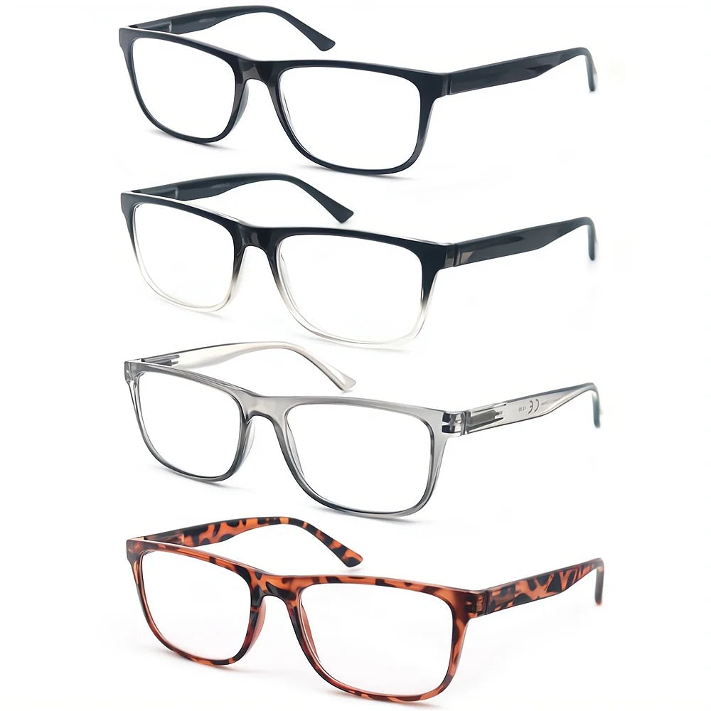 Oversized Reading Glasses Men Big Head Readers Women XL Eyeglasses Wide Square Large Read Glasses With Spring Hinge Clear Vision