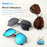 ZOZOTOMI Bifocal Reading Glasses Sunglasses Men Women Pilot Metal Frame Dual Focus Presbyopic Spectacles Coating Lens UV400