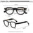 HBK Retro Oval Glasses Frames Transparent Lenses Men High Quality TR-90 Frame Glasses Women's Reading Computer Eyewear