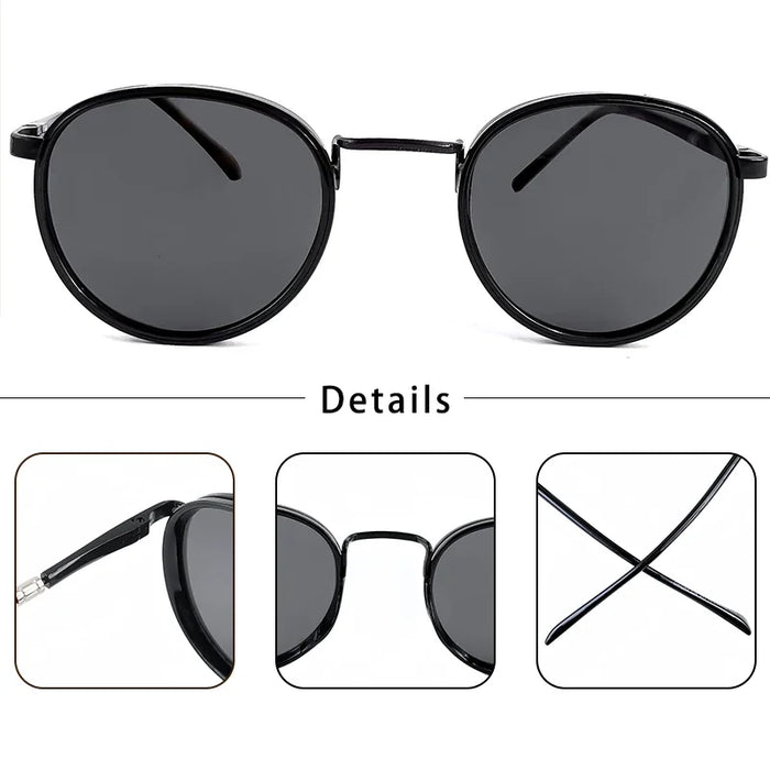 HBK Trendy and Avant-Garde Men's Polarized Sunglasses Personalized Design Fashionable Unisex UV400 Sun Glasses Ideal for Gifts