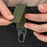 Mousqueton haute résistance en nylon, crochet porte-clés, boucle de sangle militaire, système de suspension de boucle de ceinture, accessoires métalliques pour le camping