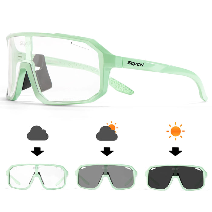 SCVCN Men Hiking Bicycle Photochromic Sunglasses Cycling Glasses Women Sports UV400 Mtb Driving Bike Glasses Outdoor Climbing