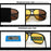 VIVIBEE Gafas de visión nocturna polarizadas amarillas retro cuadradas grandes fotocromáticas para hombre, gafas de sol de moda para conducir para mujer