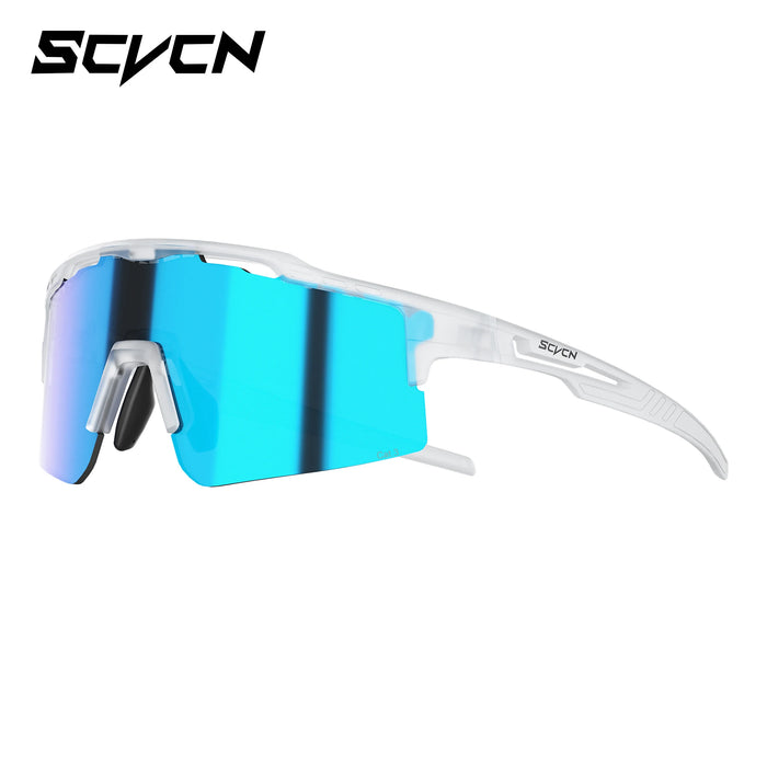 SCVCN UV400 Photochromic Outdoor Sports MTB Goggles Men Women Hiking Bike Riding Running Climbing Hydrophobic Eyewear Sunglasses