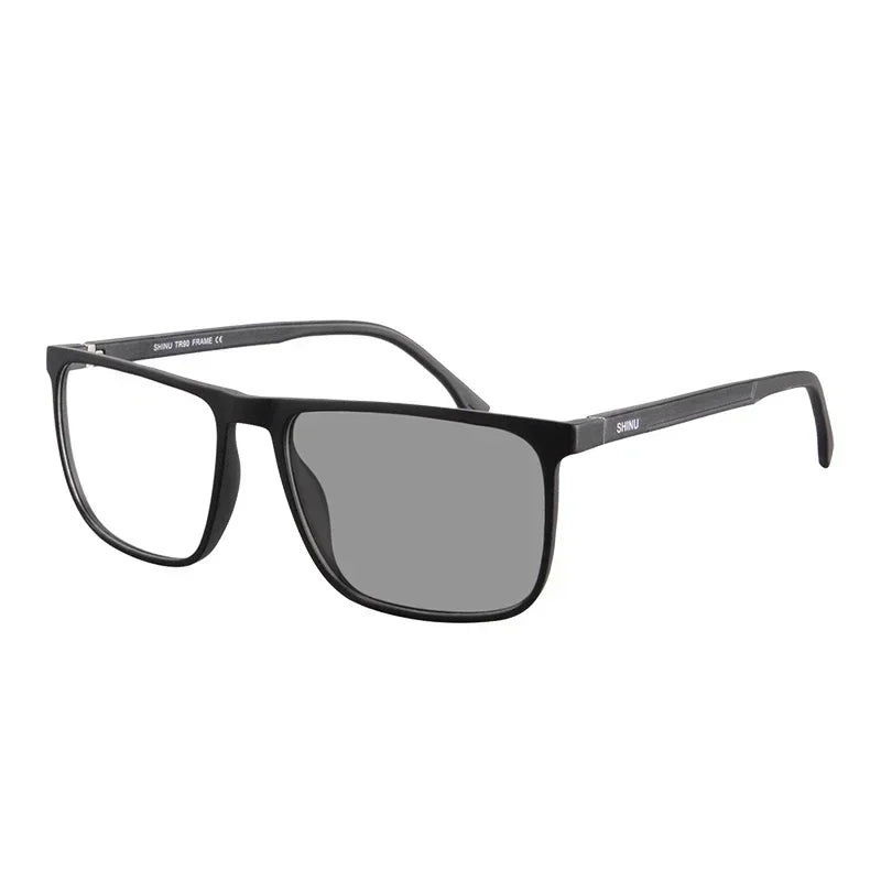 SHINU Brand Photochromic Sunglasses Men Progressive Multifocal Reading Glasses Prescription Anti Blue Light Computer Glasses