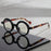 Retro Round Frame Tortoiseshell Glasses, Unisex, for Reading, Phone Use, and Commuting