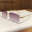 Fashion Small Rectangle Rimless Sunglasses Men 2026 Luxury Brand Square Frameless Metal Frame Cut Edge Eyewear For Male Shades