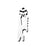 Stainless Steel Tactical EDC Multi-function Skull Keychain Tool Pocket Carry On Outdoor Crowbar Screwdriver