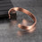 Vinterly Pure Copper Bracelets for Women Men 10mm Wide Adjustable Cuff Copper Magnetic Bangles Arthritis Healing Energy Jewelry