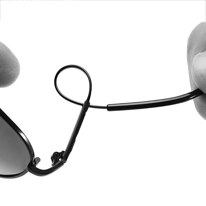 Memory Metal Pilot Sunglasses Men Polarized Flexible Titanium Temples Driving Sun Glasses Male Photochromic Chameleon Eyewear UV