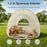 1.2/1.3/1.4M Instant Pop Up Tent No Assembly Portable Outdoor Shade Shelter Spacious Folding Canopy for Lawn Picnic Camping