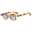 Ins Popular Fashion Small Square Sunglasses Women Retro Punk Shades UV400 Men Clear Ocean Lens Trending Rivets Sun Glasses