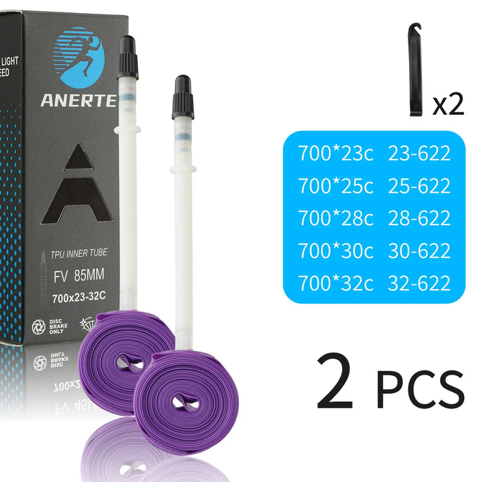 NPY Road Bicycle TPU Inner Tube 700x23C 25C 26C 27C 28C 30C 32C Cycling Bike Tires Camera Tyre 700C Pneu Aro French Valve
