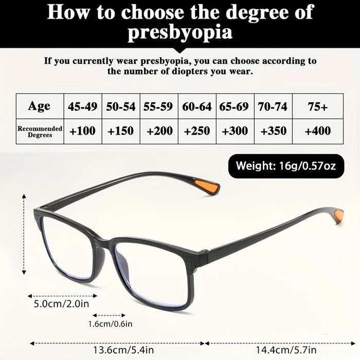 Lunettes de lecture VIOLA MAG à changement de couleur, style sportif, unisexes, carrées, adaptatives, à verres progressifs, protection UV An