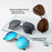 ZOZOTOMI Bifocal Reading Glasses Sunglasses Men Women Pilot Metal Frame Dual Focus Presbyopic Spectacles Coating Lens UV400