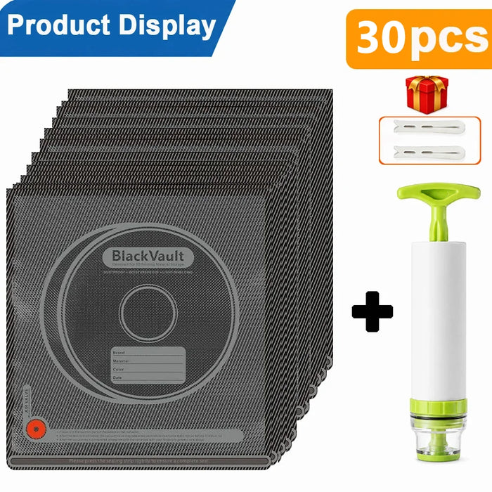 Bolsa de almacenamiento al vacío para filamento 3D negro, resistente a la humedad, para mantener el filamento seco. Apta para filamento de impresora 3D PLA, ABS, PETG, TPU.