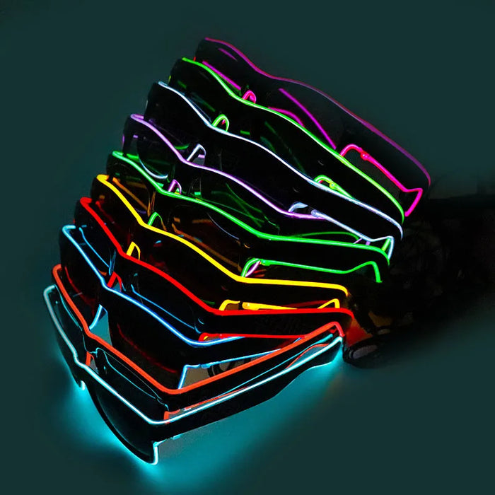 NUEVAS gafas LED, luces, fiestas rave, gafas luminosas con luces LED, gafas de sol LED, accesorios para bodas y fiestas SG05