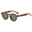 Fashion Retro Round Sunglasses Women Rivets Decoration Men Shades UV400 Punk Leopard Sun Glasses