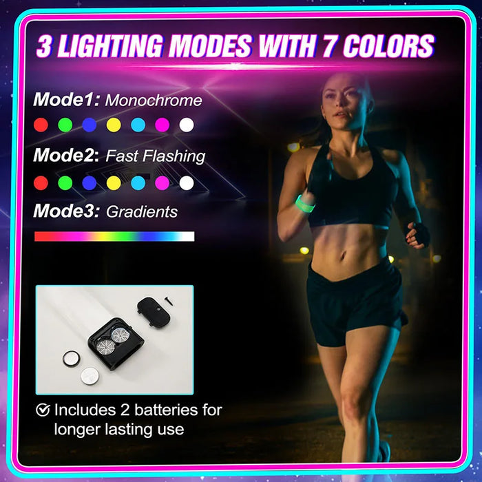 6-60Pcs LED Bracelets for Party Glow in The Dark Flashing Wristband 3 Modes Adjustable Light Up Armband for Wedding Party Favors