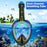 Full Face Snorkel Mask with Detachable Camera Mount,Snorkeling Swimming Diving Mask Wide View Anti-Fog Anti-Leak for Adult Youth