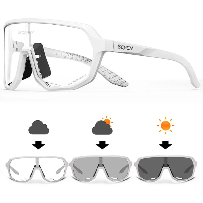 Photochromic Cycling Sunglasses Sports Glasses for Men Sun Mountain Bike Road Bicycle Eyewear Goggles Sports UV400 Polarized MTB