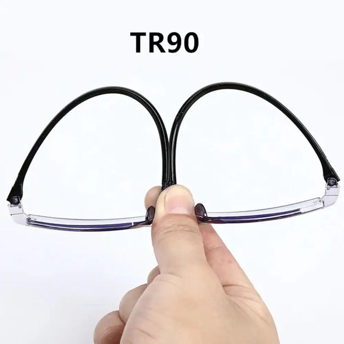 1PC New Diamond-cut Bifocal Progressive Reading Glasses Ultralight Rimless Men Blue Light Blocking Multifocal Eyewear +0~+4.0