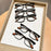 5-Piece Set of Business Square Reading Glasses, Simple and Lightweight, Anti Blue Light