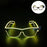 Nouvelles lunettes lumineuses LED sans fil pour festival, rave, soirée, lunettes de soleil mosaïque lumineuses néon, lunettes de club disco