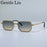 Gafas de sol rectangulares steampunk de montura pequeña clásica para hombre 2026 de marca de lujo, retro, estilo punk, para conducir, protección UV400