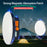MOSLIGHTING Lámpara de tienda recargable, linterna portátil de emergencia, luz para mercado nocturno, bombilla para camping al aire libre, linterna LED para el hogar