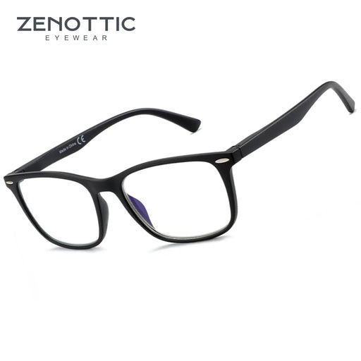 ZENOTTIC Lunettes de Lecture Carrées Tendance Homme Anti Lumière Bleue Lunettes d'Ordinateur avec Charnières à Ressort
