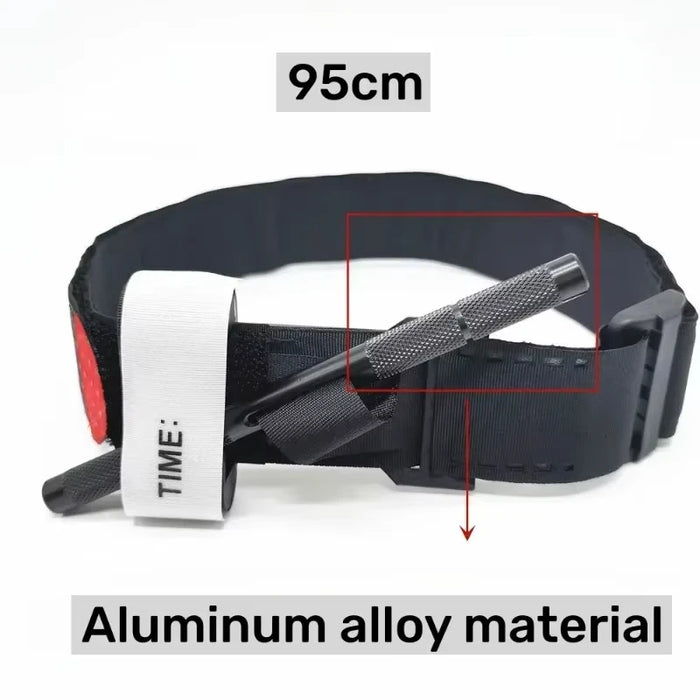 Torniquete de varilla de aluminio metálico de 65/75/95 cm Torniquete táctico de supervivencia para hemostasia, segunda generación mejorada, uso repetido