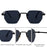 Gafas de sol cuadradas sin montura para hombre 2026, de lujo, de diseñador, modernas, de polígono, con montura de metal, gafas de sol Y2K, punk, sin montura, Hip Hop