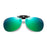 VIVIBEE Rimless Pilot Flip Up Clip on Sunglasses Oversized Men Polarized Clips Aviation Big Size Driving Women UV400 Glasses