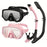 Scuba Diving Mask Snorkel Set For Adults Tempered Glass Professional Panoramic Snorkeling Gear Swimming Training Snorkel Kit