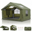 12'x10'Inflatable Camping Tent with Rainfly/Canopy for 4-6 Person,4 Season Blow up Tent with Pump Waterproof Easy Setup Air Tent