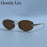 Rimless Leopard Head Sunglasses Men Luxury Designer Vintage Small Oval Sun Glasses Male Metal Frame Eyewear Retro Driving Shades
