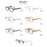 HBK Retro Oval Glasses Frames Transparent Lenses Men High Quality TR-90 Frame Glasses Women's Reading Computer Eyewear
