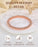 ARADOO Pure Copper Beaded Bracelet for Women Men Jewelry Gifts