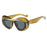 NEW Punk Oval Sunglasses 2000'S Women Men Y2K Hip Hop Luxury Brand Square Sun Glasses UV400 Unisex Shades Eyewear