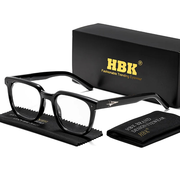HBK New Fashion Square Glasses Frames Brand Design Unisex Frames Women Anti Bluelight Computer Glassesoptical Eyeglasses Frame