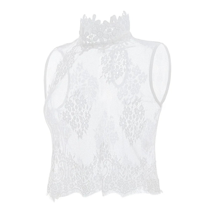 Beautiful Petal Fake Collar Black Lace False Blouse Detachable Lapel False Collar Sweater