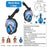 JUNHAIINS 180° View Full Face Snorkel Mask Scuba Diving Mask for Adult Goggles Underwater Transparent Swimming Sunshade Lens