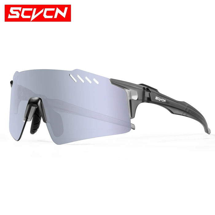 SCVCN Photochromic Sunglasses Mountain Cycling Glasses Outdoor Sports Running Drving Goggles UV400 Men Women Bicycle Eyewear