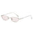 Luxury Small Frame Rectangular Women Sunglasses 2025 Fashion Brand Transparent Ocean Lens Design Metal Frame Men Glasses UV400