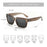 ZENOTTIC Gafas de sol retro rectangulares para hombre y mujer, polarizadas con protección UV400, clásicas, a la moda para conducir