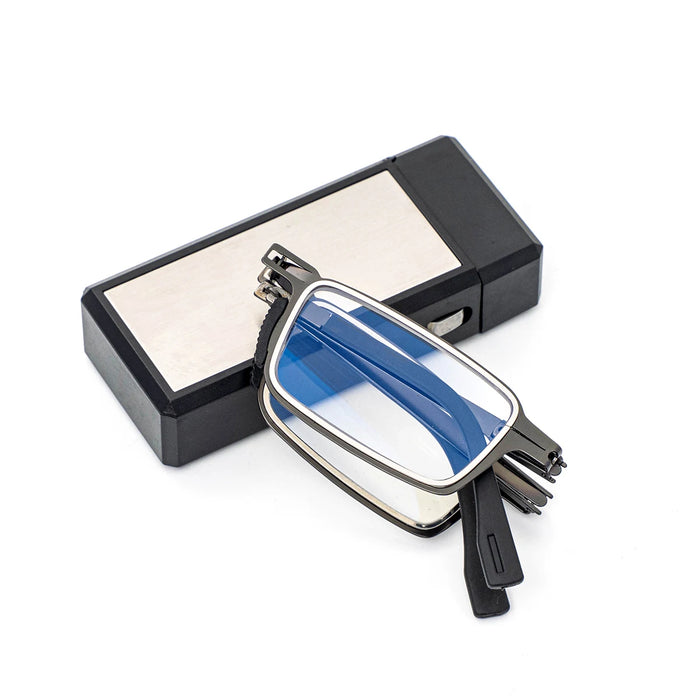 Mini Lighter Size Folding Reading Glasses Men Women Pocket Foldable Presbyopic Eyeglasses Anti Blue Light Hyperopia Glasses Eyes