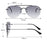 MODFANS Sunglasses Presbyopia Men's Distance And Near Dual-use Double Light Presbyopia Glasses Rimless Sun Glasses UV Protection