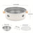 Mini Parrilla Portátil de Acero Inoxidable para Barbacoa con Rejilla, Barbacoa Desmontable de Carbón para Uso Doméstico